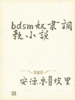 bdsm奴隶调教小说