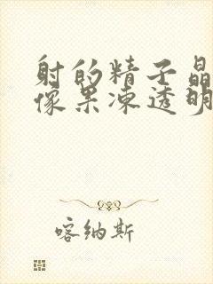 射的精子晶体状像果冻透明色