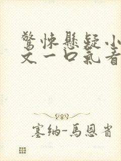 惊悚悬疑小说推文一口气看完