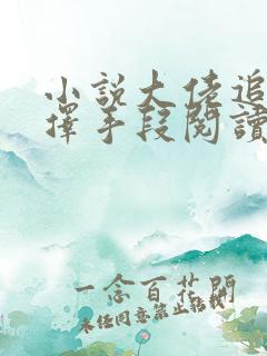 小说大佬追妻不择手段阅读