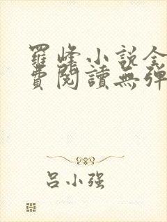 罗峰小说全文免费阅读无弹窗