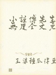 小说傅先生宠妻无度全文免费阅读