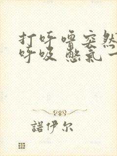 打呼噜突然停止呼吸 憋气一会又继续