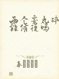 两个睾丸碎了还能修复吗