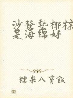 沙发垫椰棕好还是海绵好