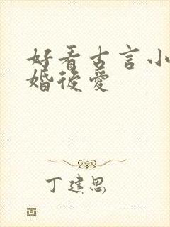 好看古言小说先婚后爱