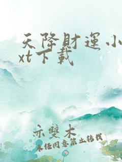 天降财运小说txt下载