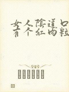 女人阴道口旁边有个红肉粒