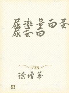 尿微量白蛋白 尿蛋白