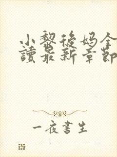 小黎后妈全文阅读最新章节