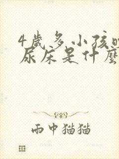 4岁多小孩晚上尿床是什么原因