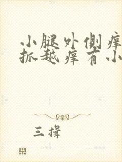 小腿外侧痒痒越抓越痒有小红疙瘩