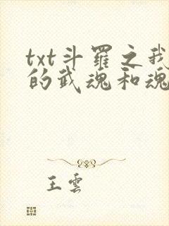 txt斗罗之我的武魂和魂环能自己修炼