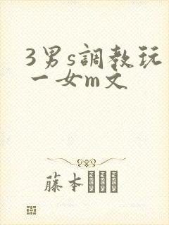 3男s调教玩弄一女m文