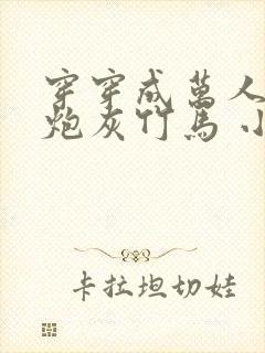 穿穿成万人迷的炮灰竹马 小说