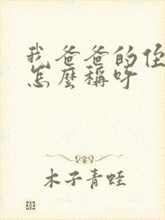 我爸爸的侄子我怎么称呼