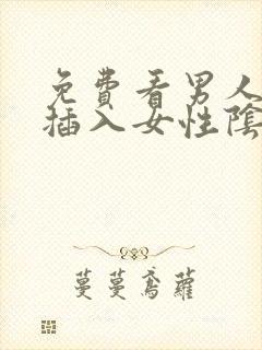 免费看男人阳具插入女性阴道视频