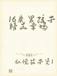 16岁男孩子遗精正常吗