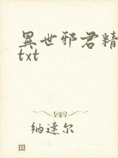 异世邪君精校版txt