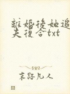 离婚后她追着前夫复合txt