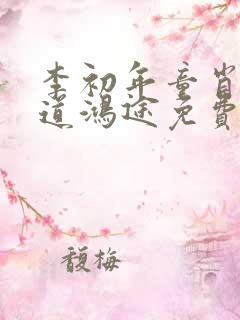 李初年童肖媛正道鸿途免费阅读txt