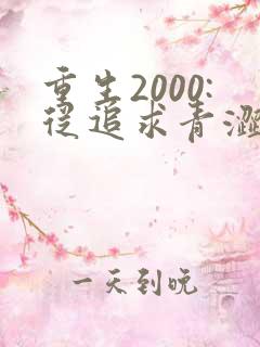 重生2000:从追求青涩校花同桌开始在线收听