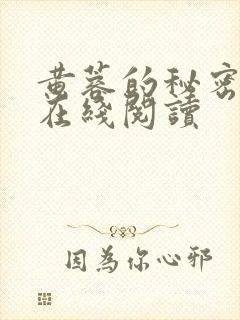 黄蓉的秘密小说在线阅读