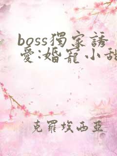 boss独家诱爱:婚宠小甜妻