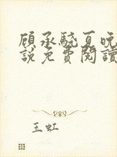 顾承骁夏晚宁小说免费阅读最新章节