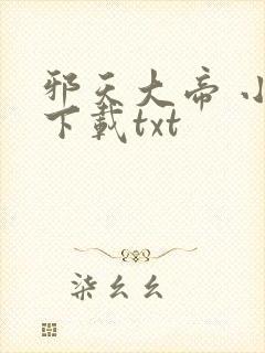 邪天大帝 小说下载txt