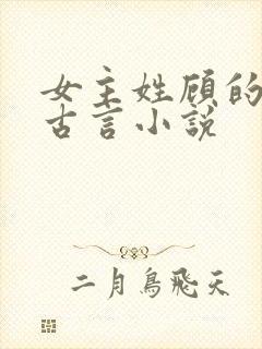 女主姓顾的穿越古言小说