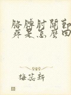 胳膊肘关节特别疼是怎么回事