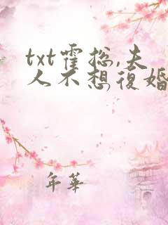 txt霍总,夫人不想复婚还偷偷生崽