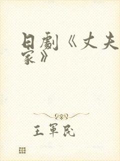 日剧《丈夫不在家》