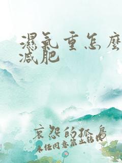 湿气重怎么排湿减肥