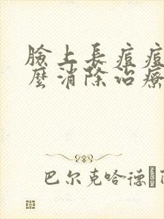 脸上长痘痘了怎么消除治疗方法