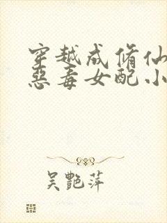 穿越成修仙文的恶毒女配小说