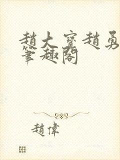 赵大宝赵勇苏媚笔趣阁