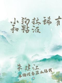 小狗拉稀有血丝和粘液