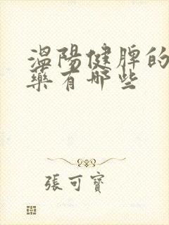 温阳健脾的中成药有哪些