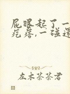 屁眼起了一个硬疙瘩,一碰还疼