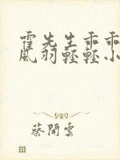 霍先生乖乖宠我风羽轻轻小说