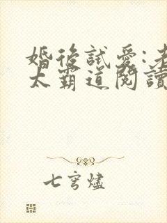 婚后试爱:老公太霸道阅读全文全文
