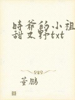 时爷的小祖宗又甜又野txt