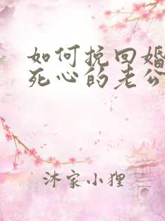 如何挽回婚姻中死心的老公