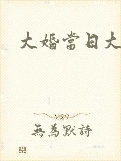 大婚当日大结局