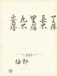 睾丸里长了硬疙瘩不痛不痒