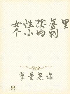 女性阴唇里长了个小肉刺