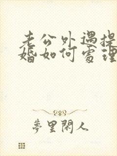 老公外遇提出离婚如何处理