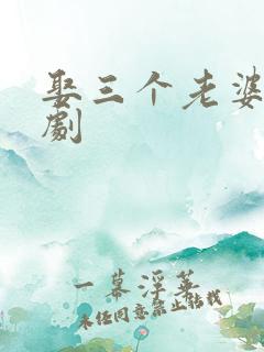 娶三个老婆的短剧